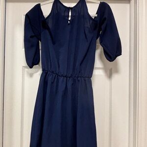 Elegant Navy Blue Women's Dress